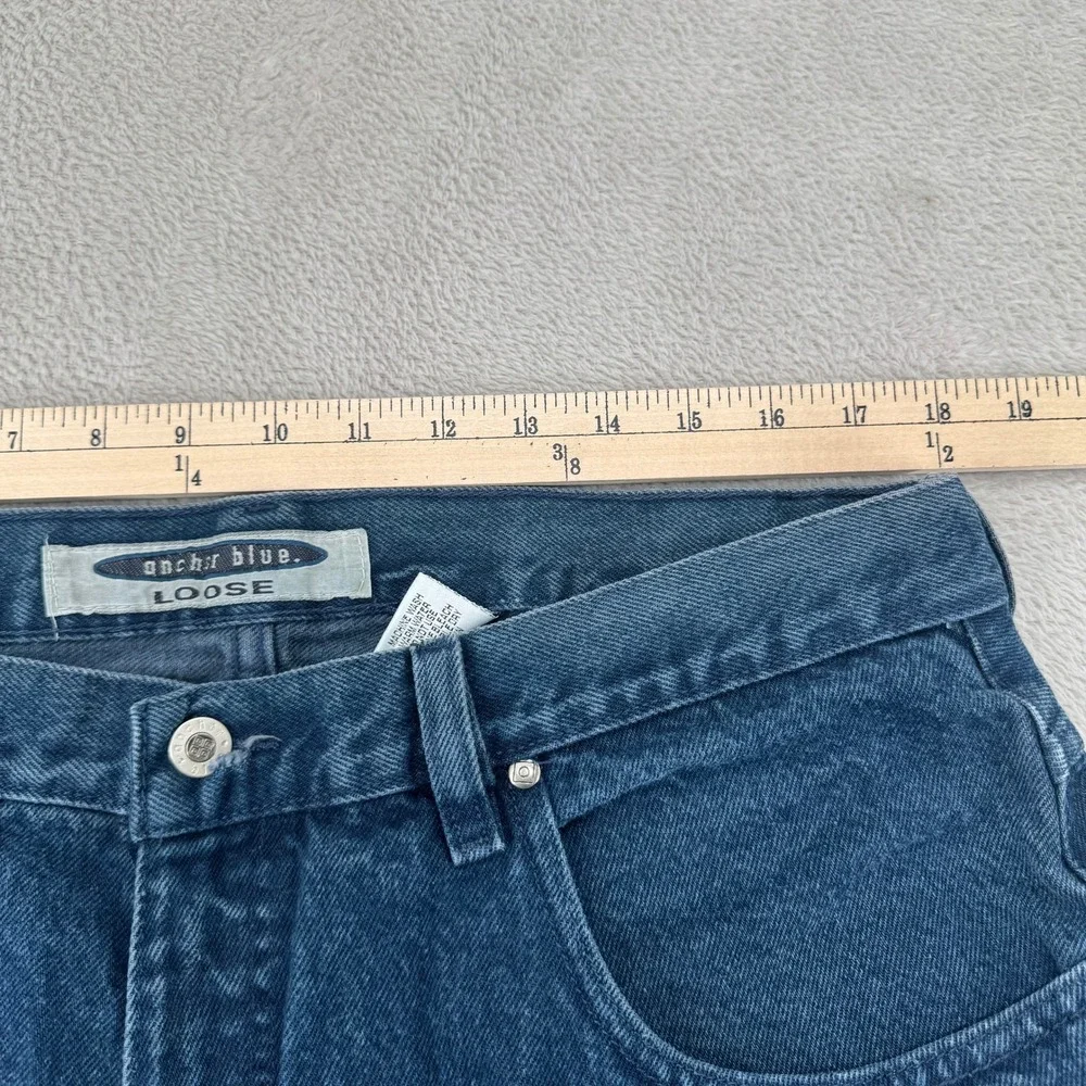 Vintage Y2K‎ Anchor Blue Loose Fit Jeans Mens 38x32 Denim Straight Leg Mid Rise